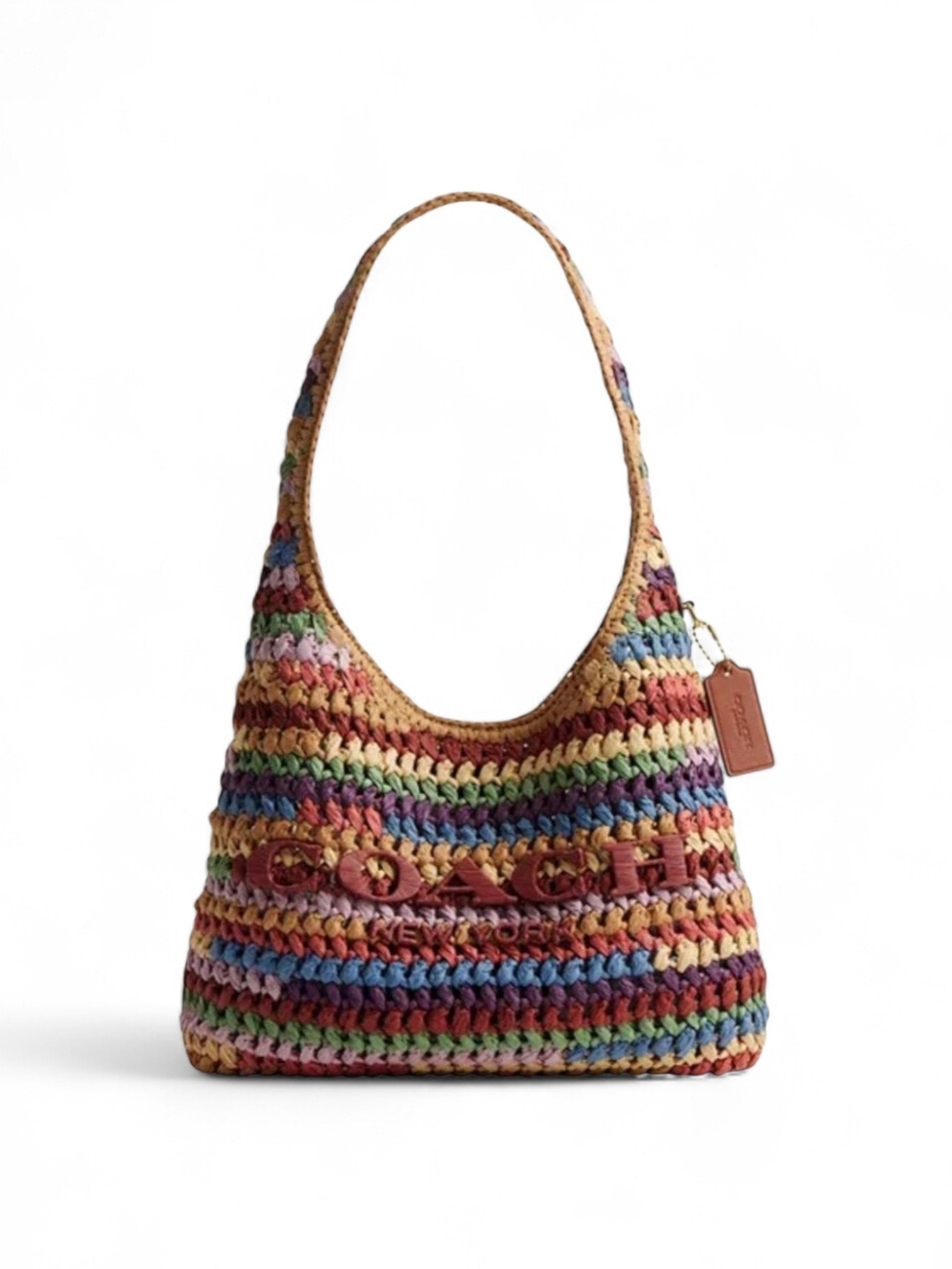 Coach Brooklyn Multicolor Crochet Hobo Bag